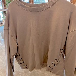 aerie cropped crewneck